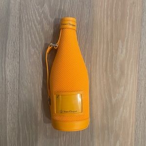 Veuve Clicquot Champagne Bottle Orange Logo Jacket Sleeve Gift Wrap
